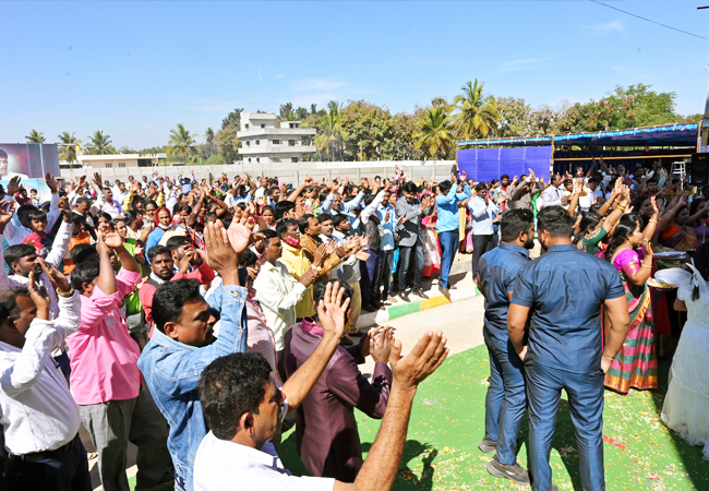 Bro Andrew Richard, Family along with the well-wishers of Grace Ministry inaugurated the Mega Prayer Centre / Church of Grace Ministry at Budigere in Bangalore, Karnataka with grandeur on Sunday, Jan 15th, 2023.  Bro Andrew Richard, Family along with the well-wishers of Grace Ministry inaugurated the Mega Prayer Centre / Church of Grace Ministry at Budigere in Bangalore, Karnataka with grandeur on Sunday, Jan 15th, 2023.